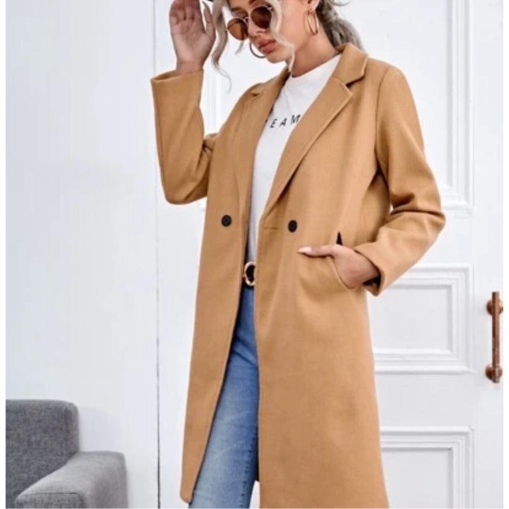 Trendy Boutique Camel Trench Coat